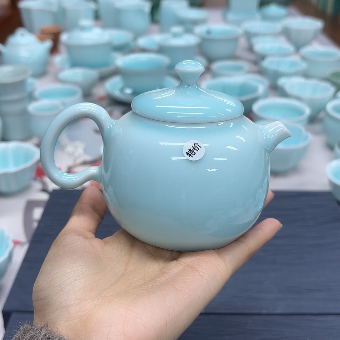 龙泉云间青瓷小米茶器