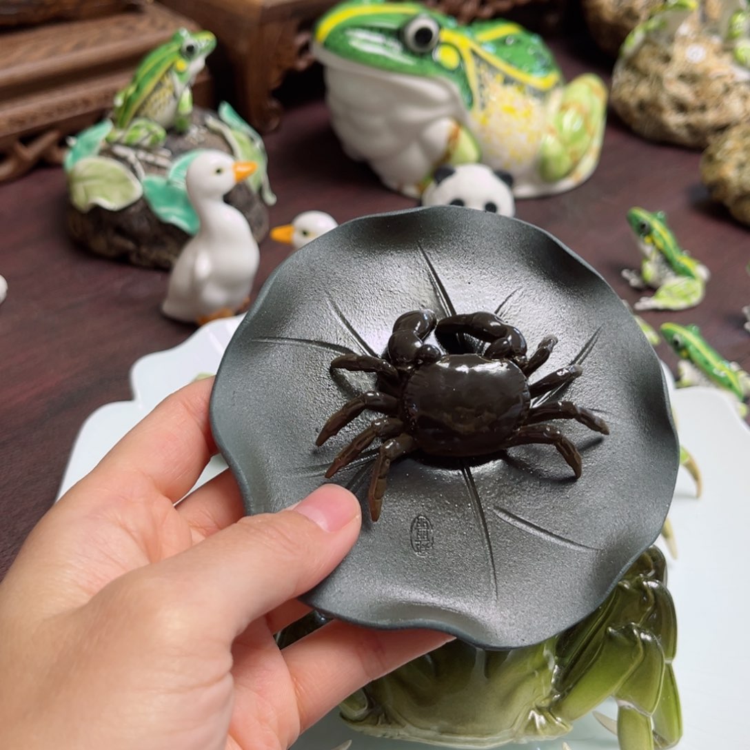 陶瓷螃蟹老**吖和谐