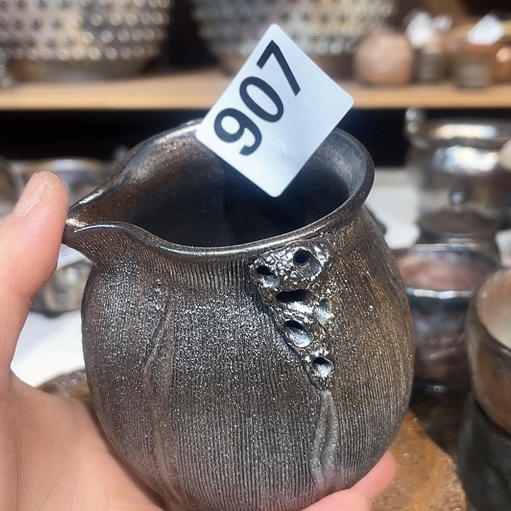 杯高温柴烧陶泥公杯