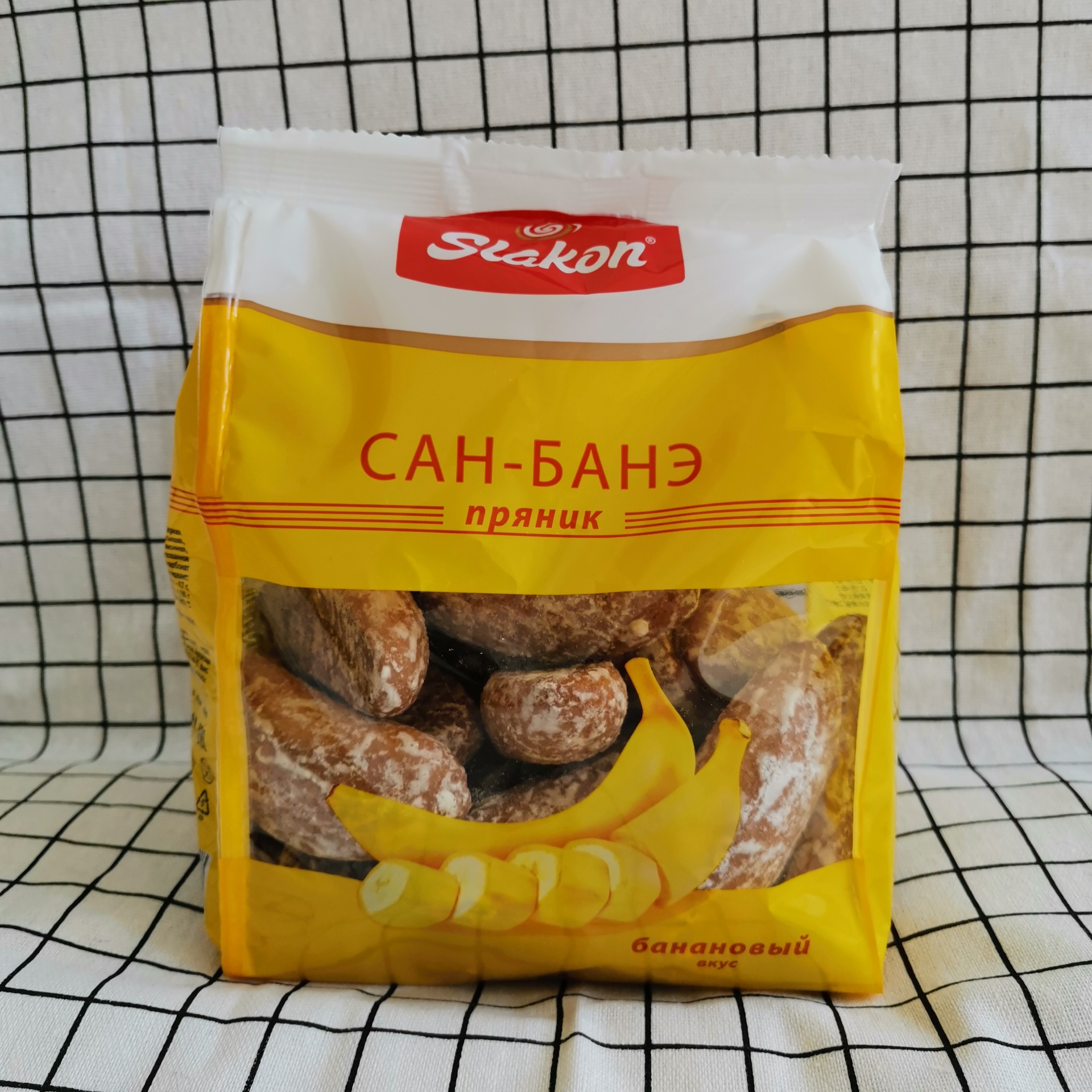 俄罗斯进口斯拉贡蜂蜜香蕉光头饼450克多种口味粗粮饼干零食包邮