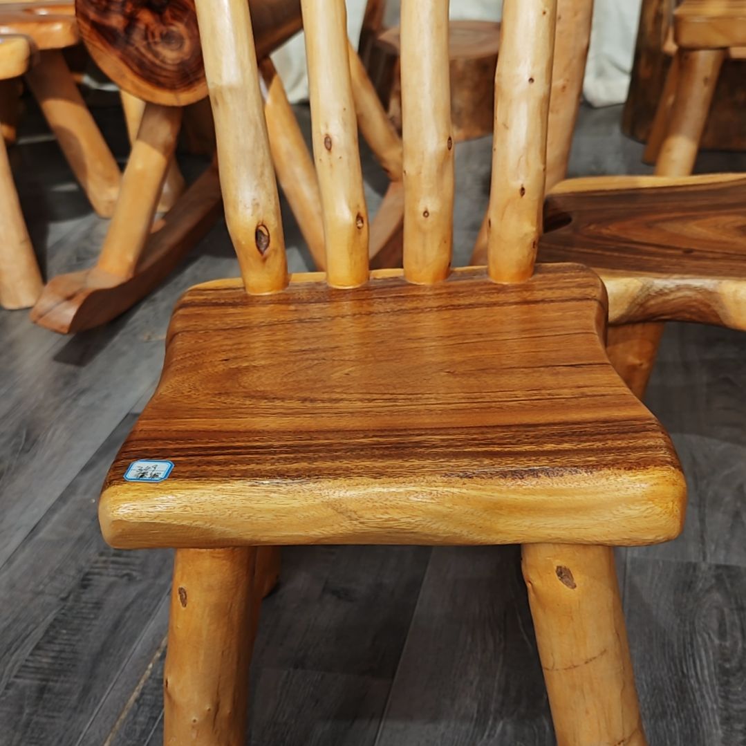木靠背椅坐高35cm微瑕竞拍款