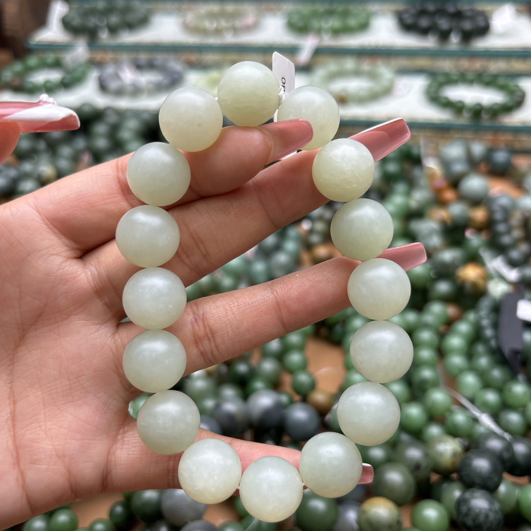 和田玉手串1226d拍一发一