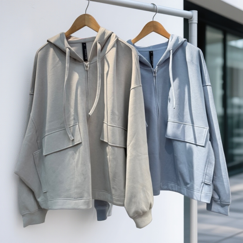 《水淼》2026春季新款短版阔款外套2408百搭