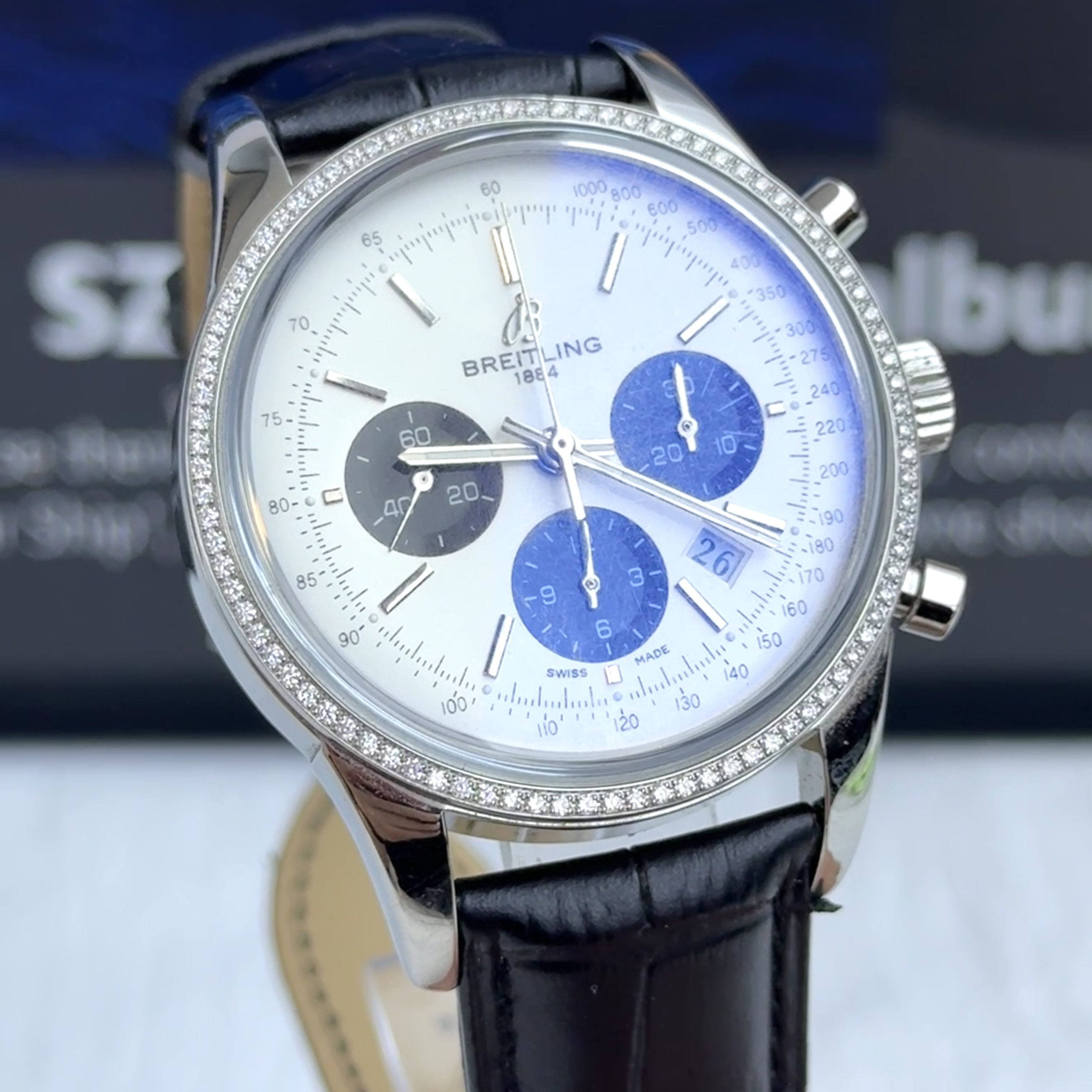 95新 BREITLING/百年灵 越洋系列，自动机械手表 补差价