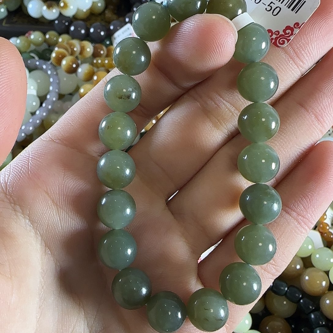 和田玉手链未镶嵌14