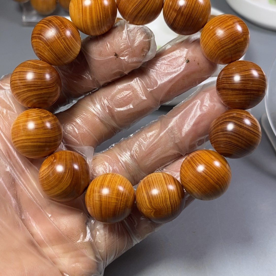 柏木手串/手链瑕疵南太行陈化崖柏手串红油1.8