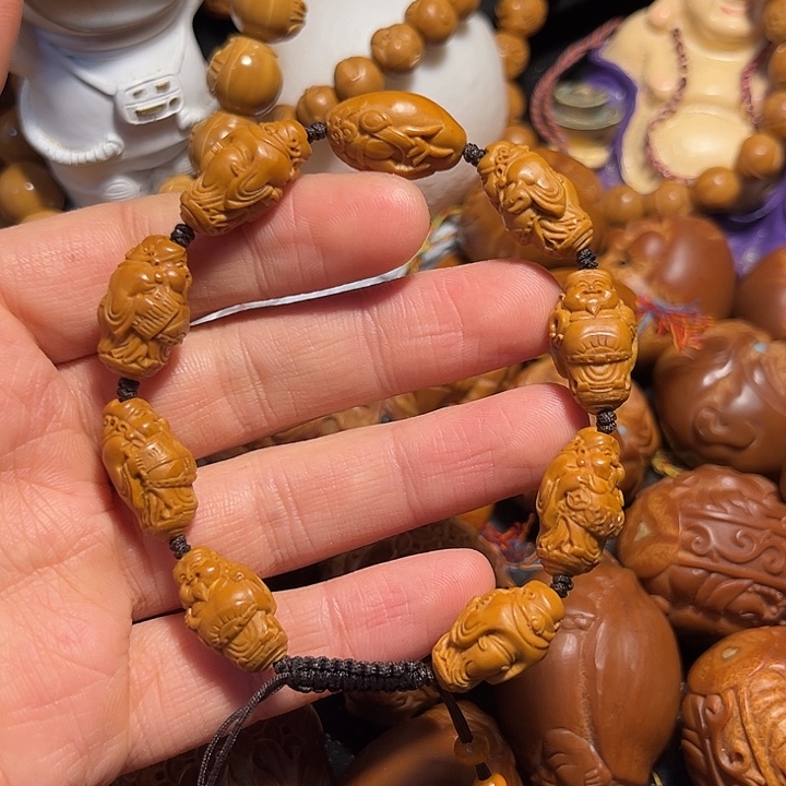 橄榄核手串/手链站立财神1.2