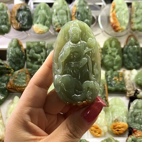 和田玉未镶嵌挂件