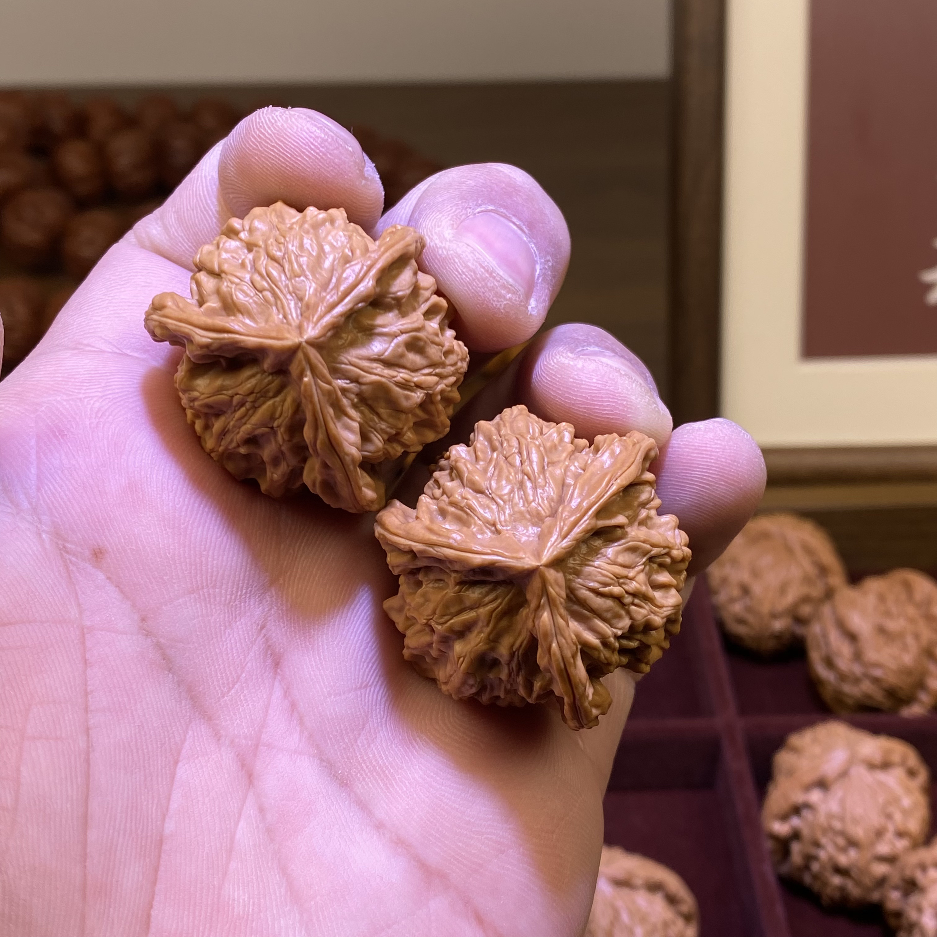 文玩核桃 盘山三棱