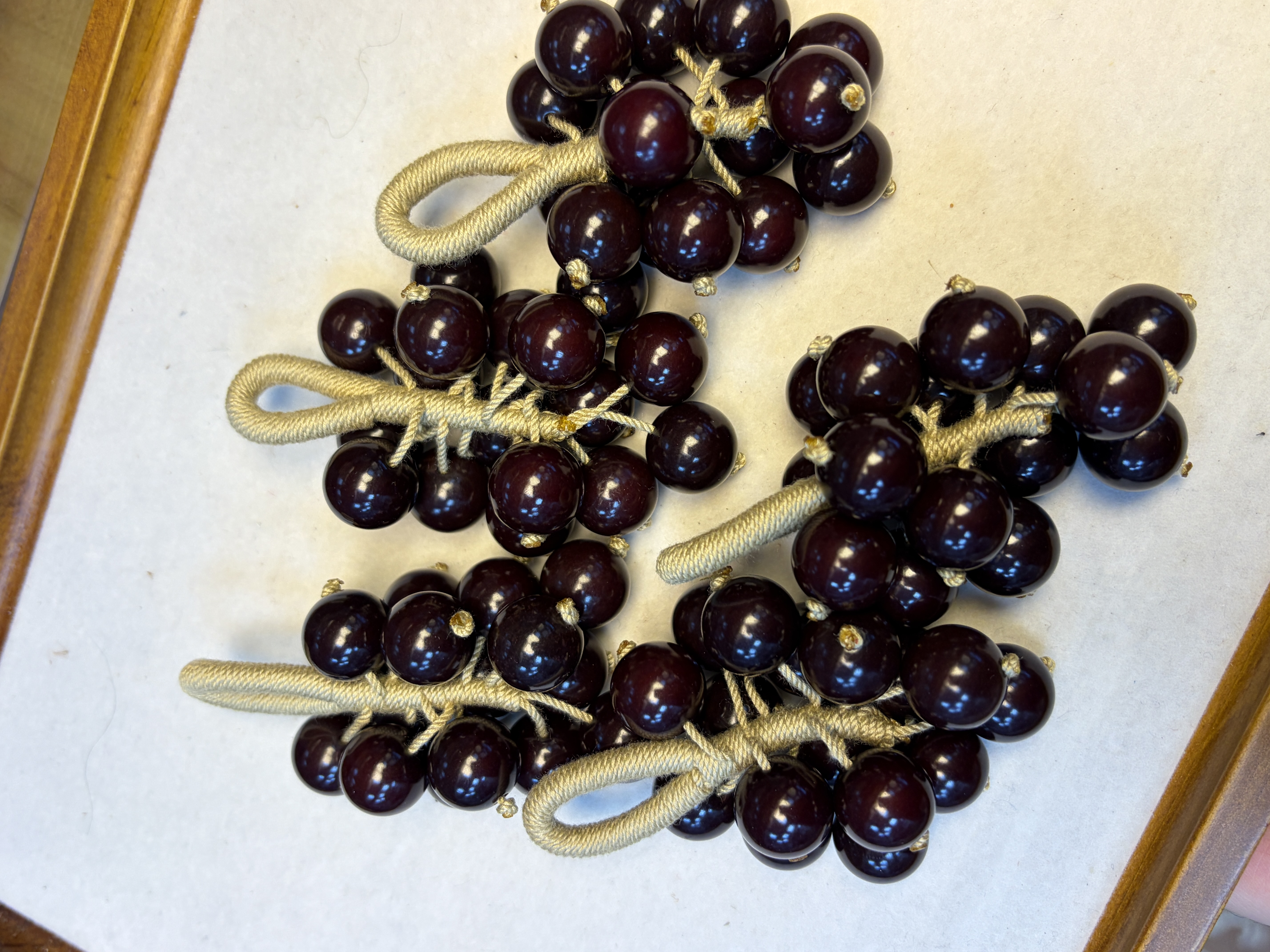 菩提根葡萄串创意手工编织钥匙扣包挂