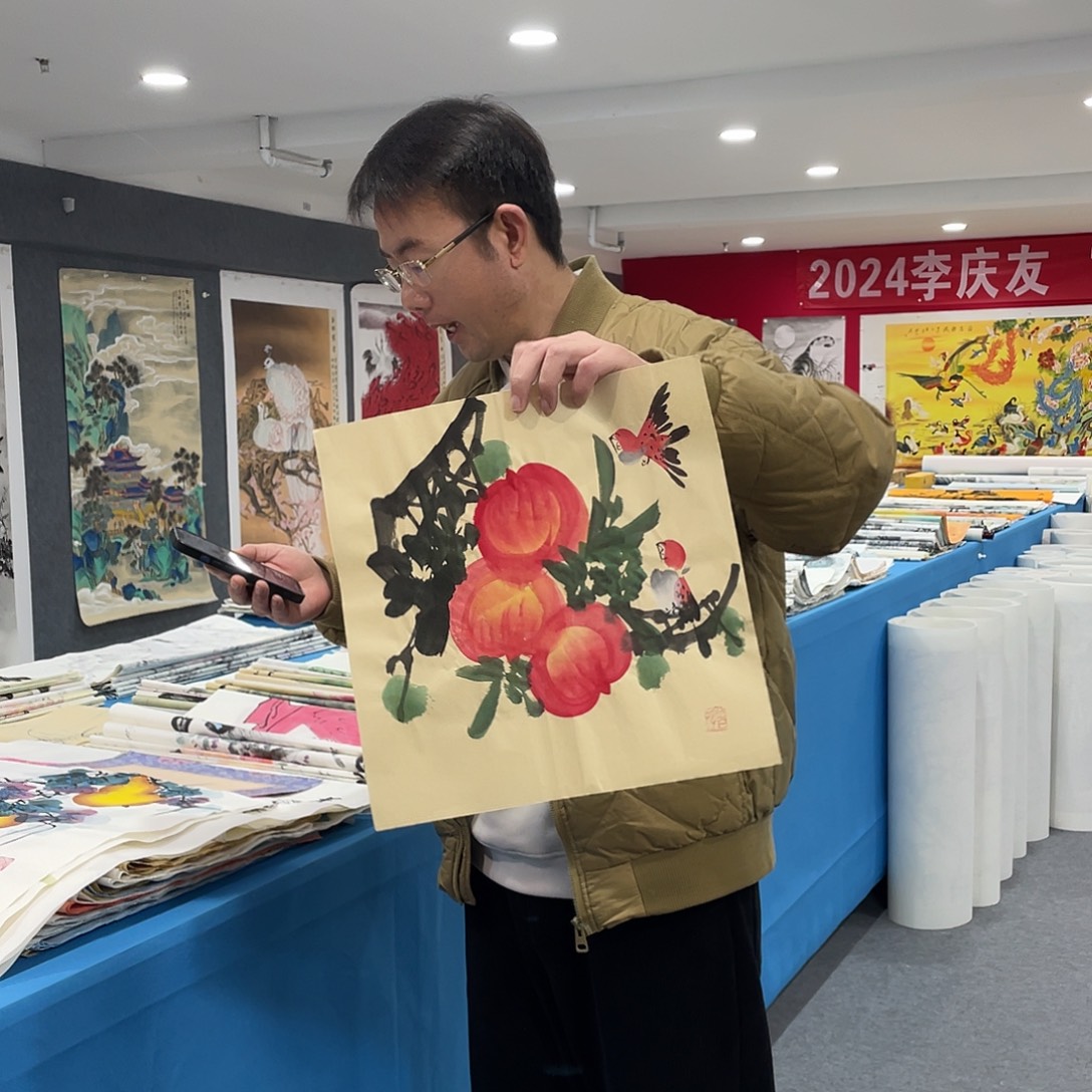 国画今天上午国画作品展示