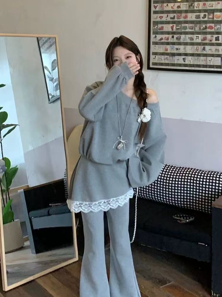 小众特色休闲风时尚套装套装洋气中性风清凉感极简风