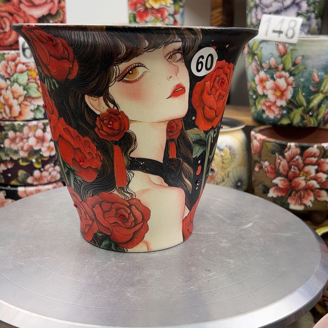 景德镇陶瓷花盆景德镇陶瓷花盆