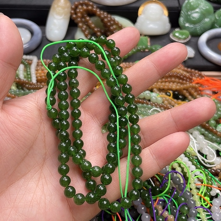 和田玉未镶嵌手链9