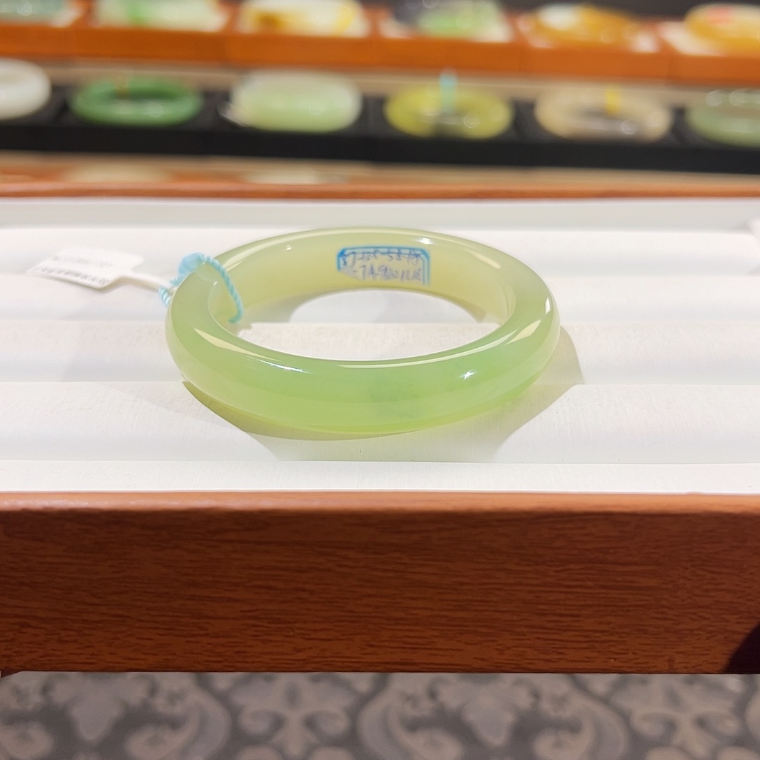 和田玉手镯未镶嵌  【翠青】