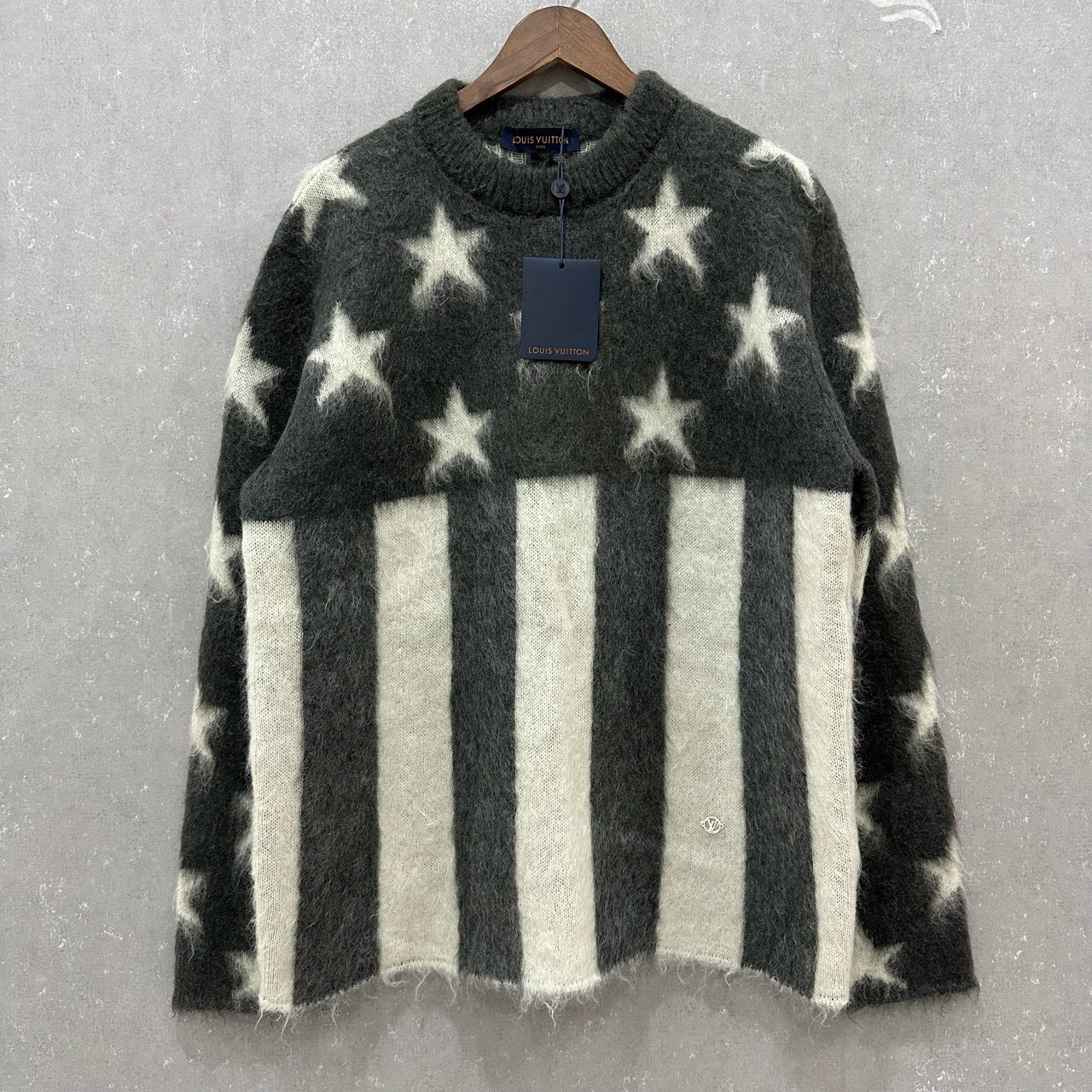 未使用 LouisVuitton/路易威登 马海毛星星毛衣 XL码004353