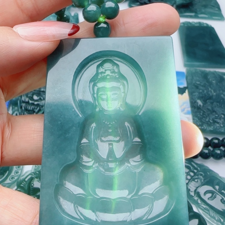 翡翠未镶嵌颈饰多样性发货天然A货翡翠