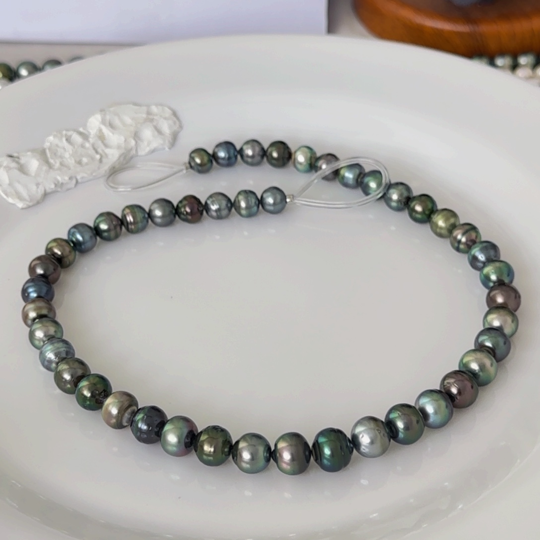 海水珍珠颈饰未镶嵌大溪地项链8-10mm可定制爱