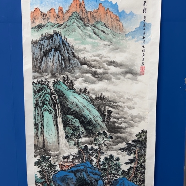 国画结****金纯手绘图画图画
