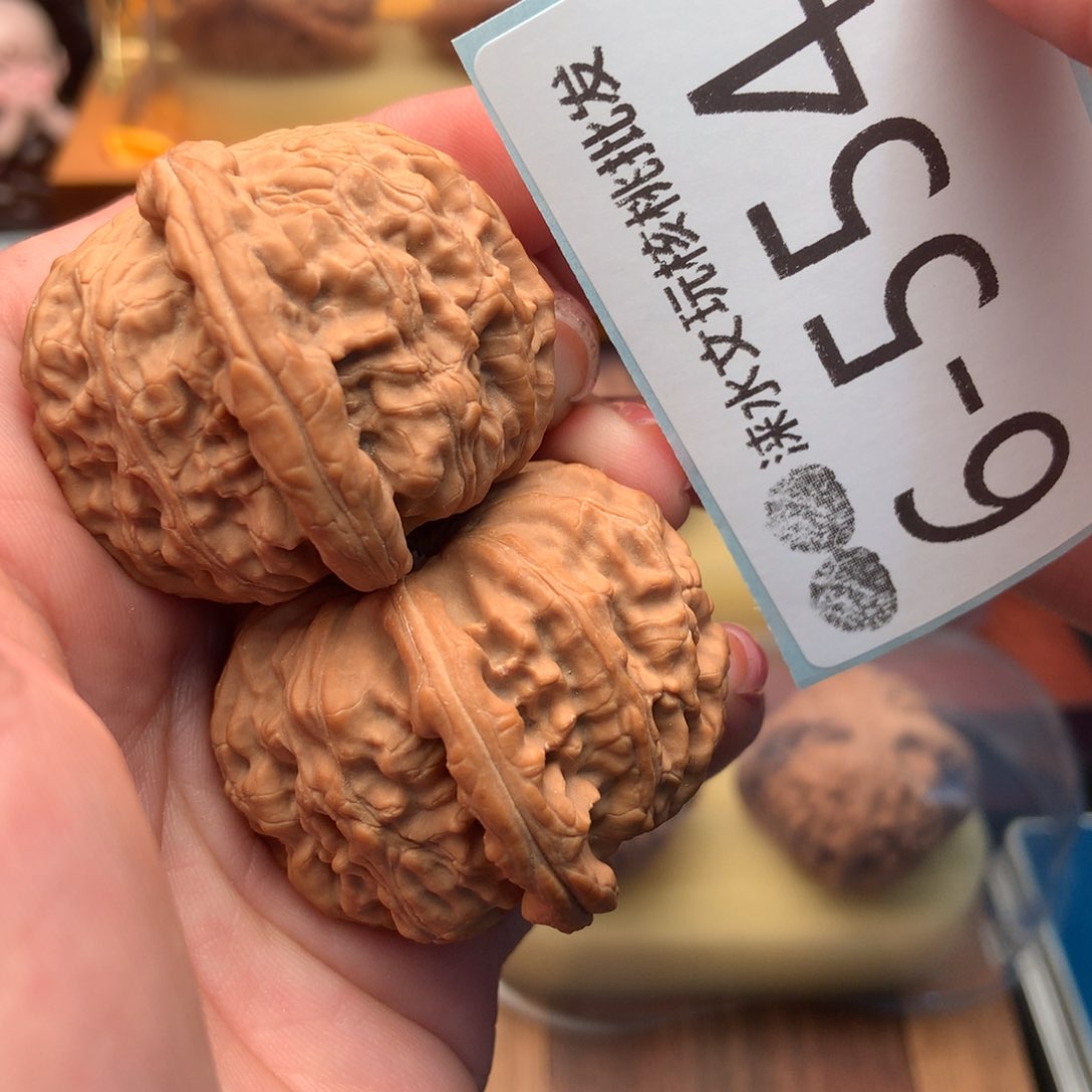 文玩核桃把件40球白