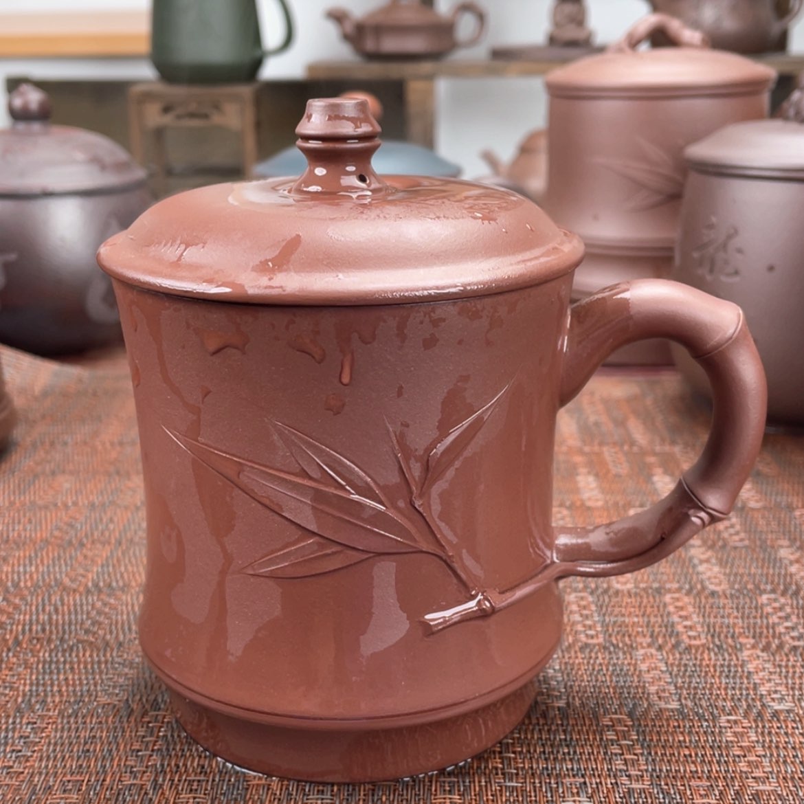 【闪购商品】紫砂茶杯宜兴原矿紫砂盖杯微瑕