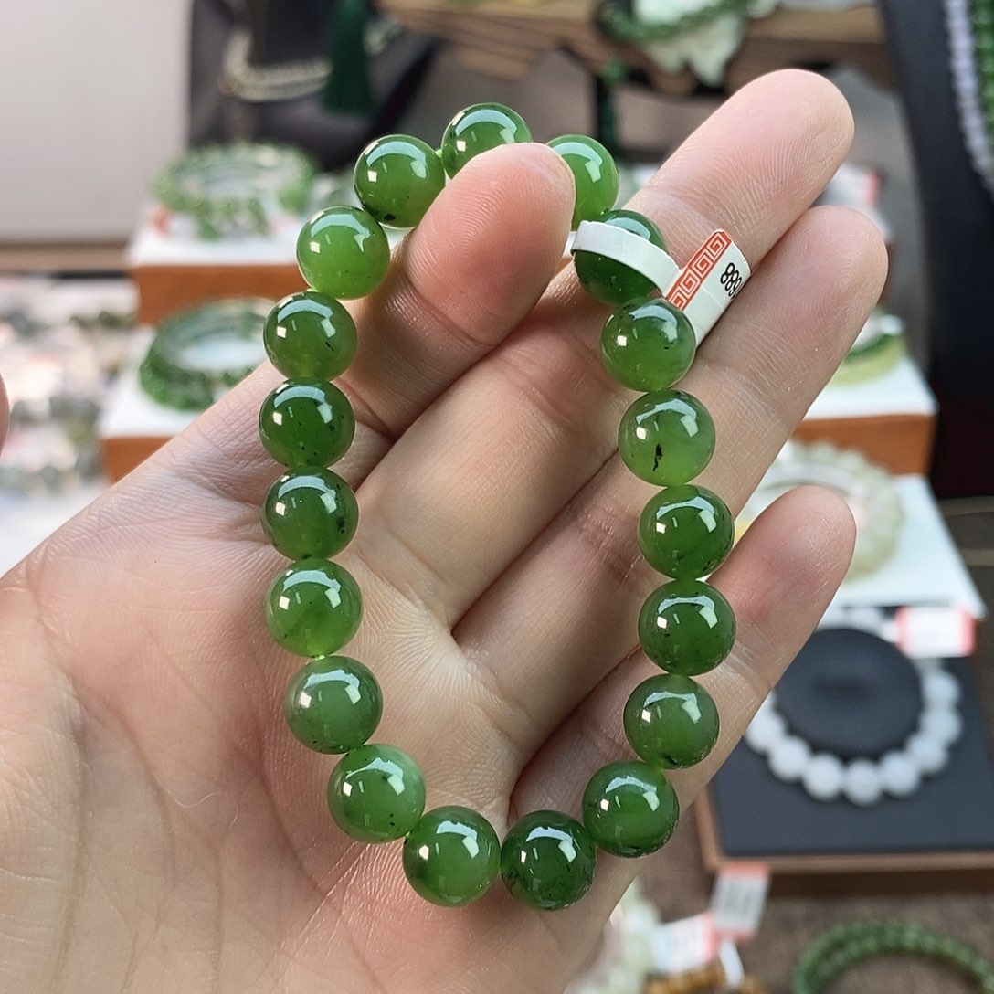 和田玉手串卡10未镶嵌