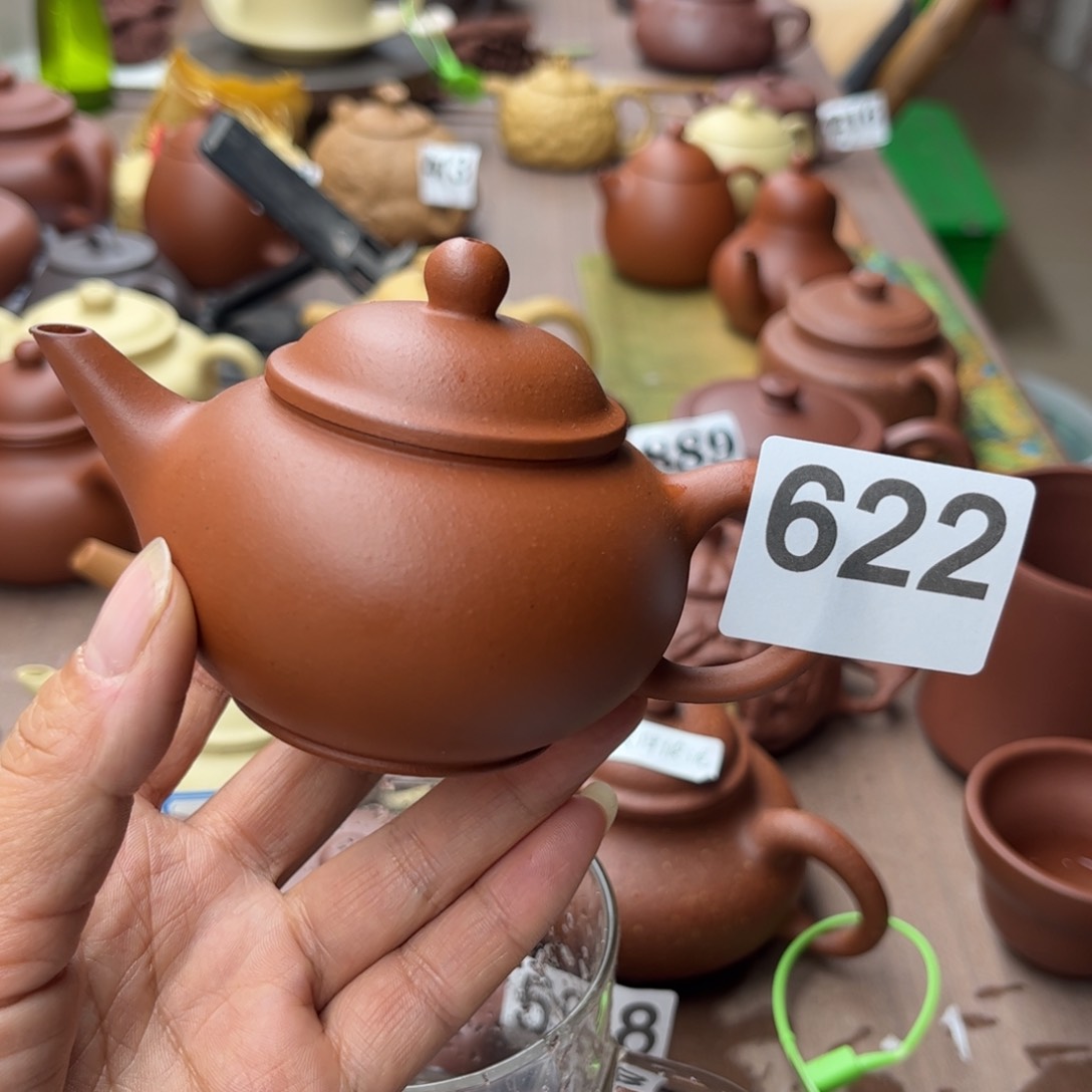 紫砂茶壶小红泥瑕疵120cc