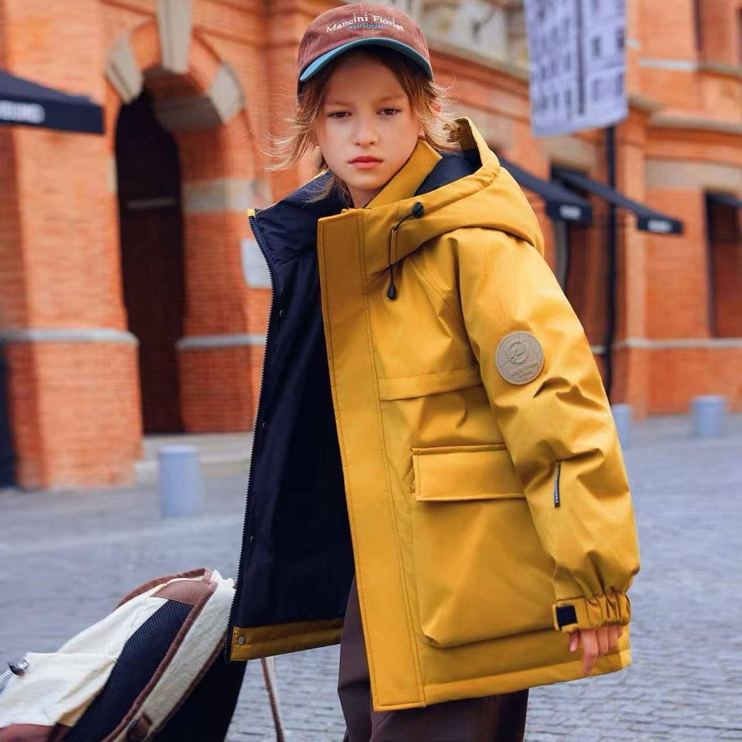 【加绒加厚】2025新款儿童秋冬外套中大童棉袄儿童洋气棉服派克服