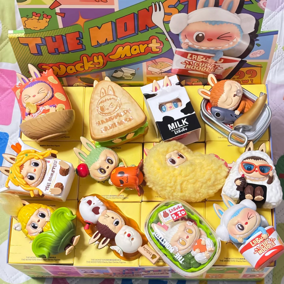 怪味便利店labubu系列盲盒潮玩手办礼物
