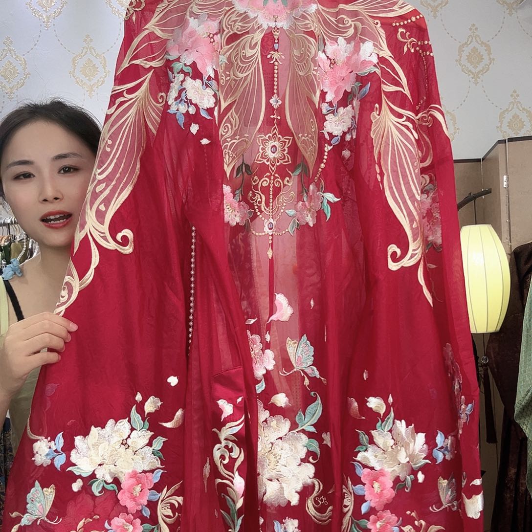 夏末闪购编码备注红大袖m