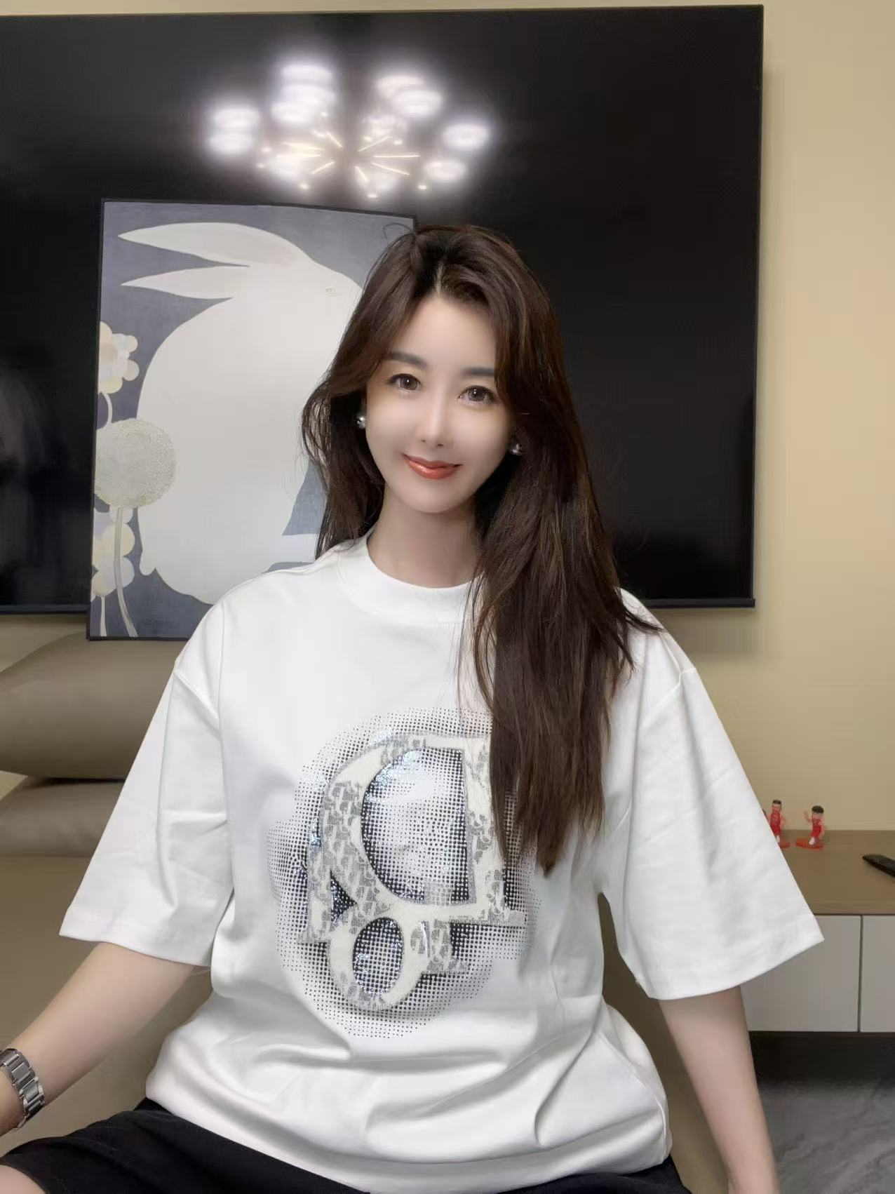 【娜娜专属】2025夏季宽松时尚潮流百搭休闲简约T恤8019