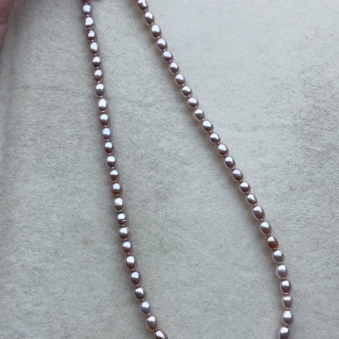 项链127淡水珍珠银S925镶嵌