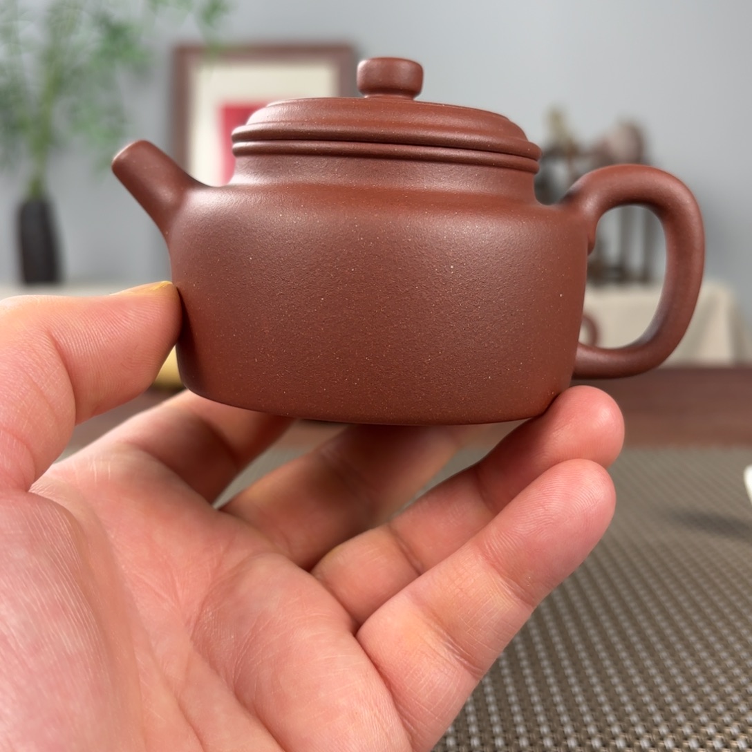紫砂茶壶沉**金微瑕黄龙山原矿紫砂壶150