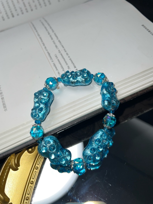 铜合金琉璃手链 99247复古风琉璃手链