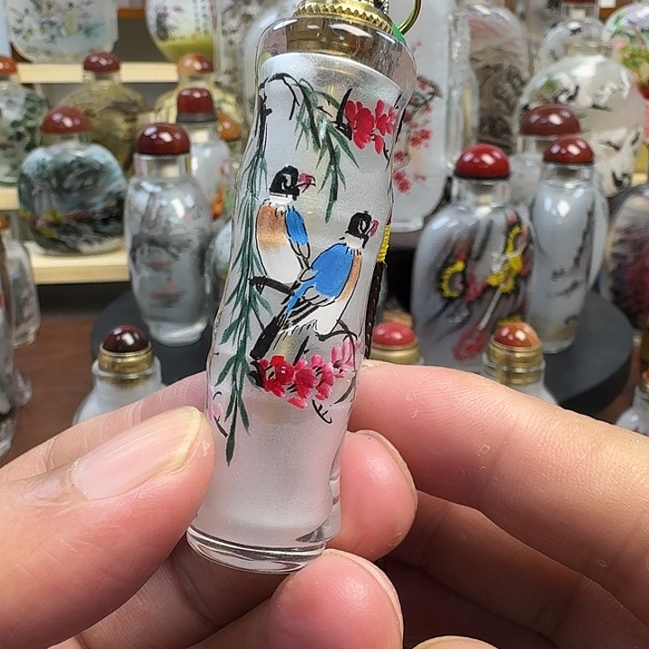 鼻烟壶内画工艺品汽车挂件