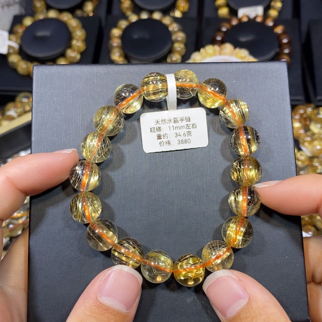 水晶手链未镶嵌手链11mm 瑾