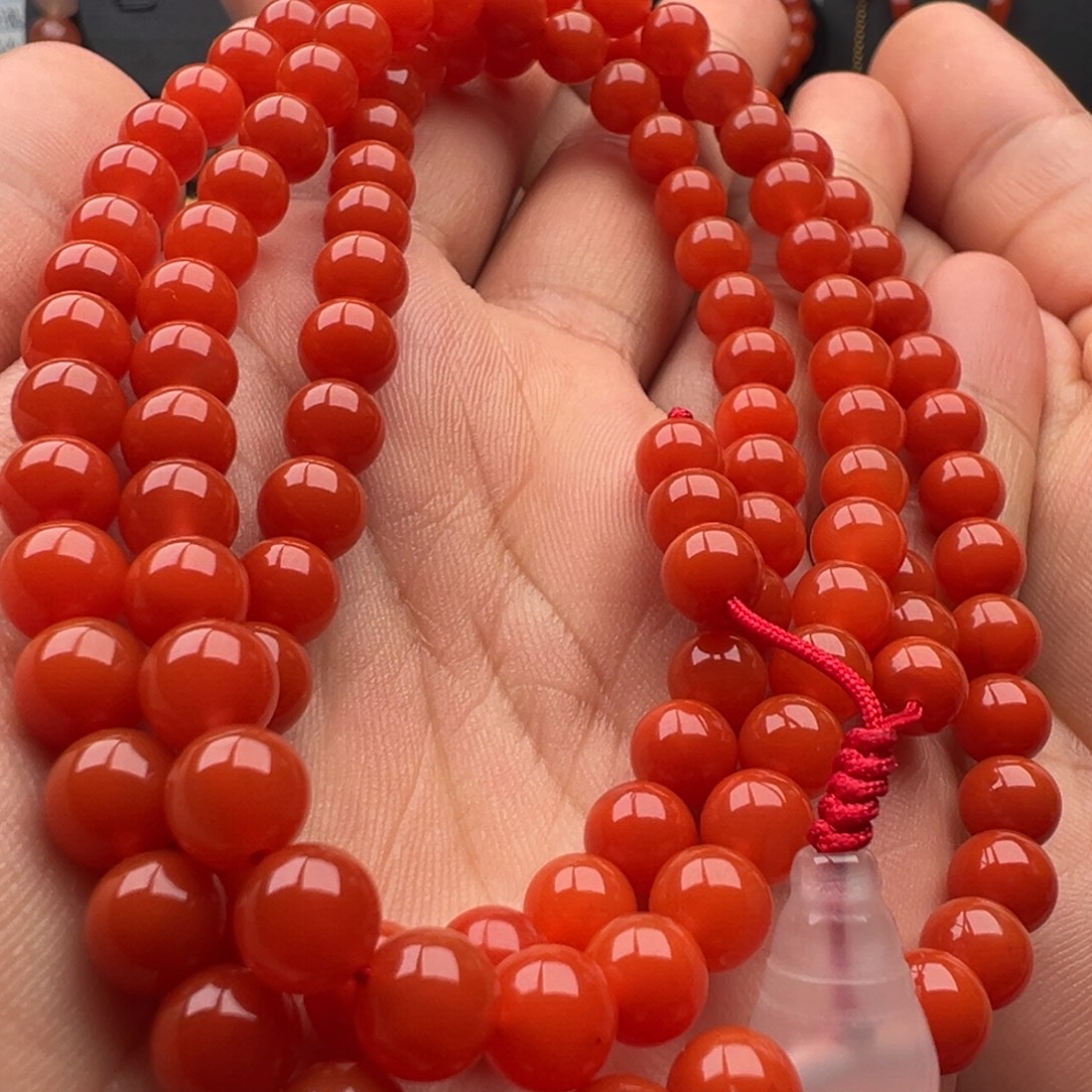 南红玛瑙未镶嵌圆珠6.6