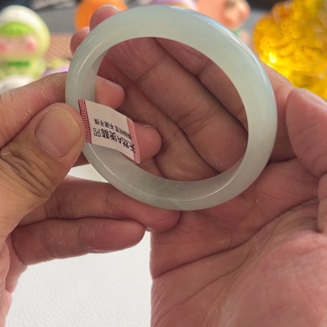 翡翠未镶嵌手镯4号53