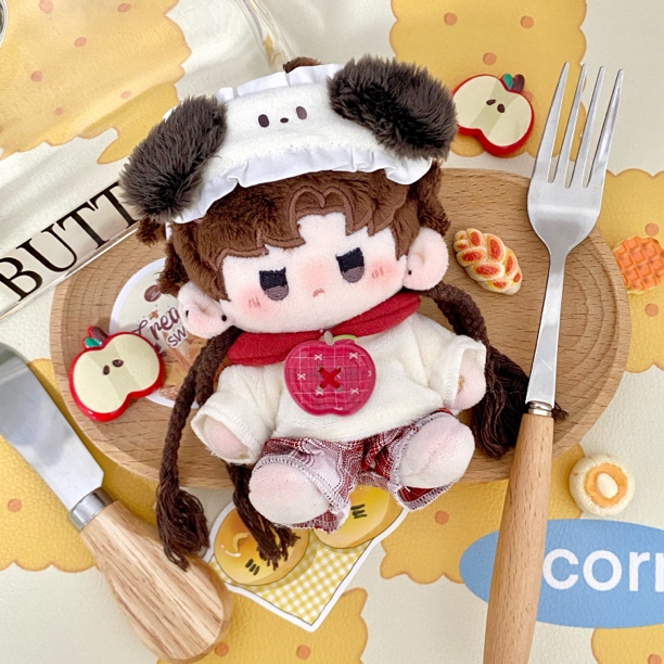 【苹果汪汪派】10cm可爱娃衣正常体海星体可穿娃用毛茸茸睡衣无属性