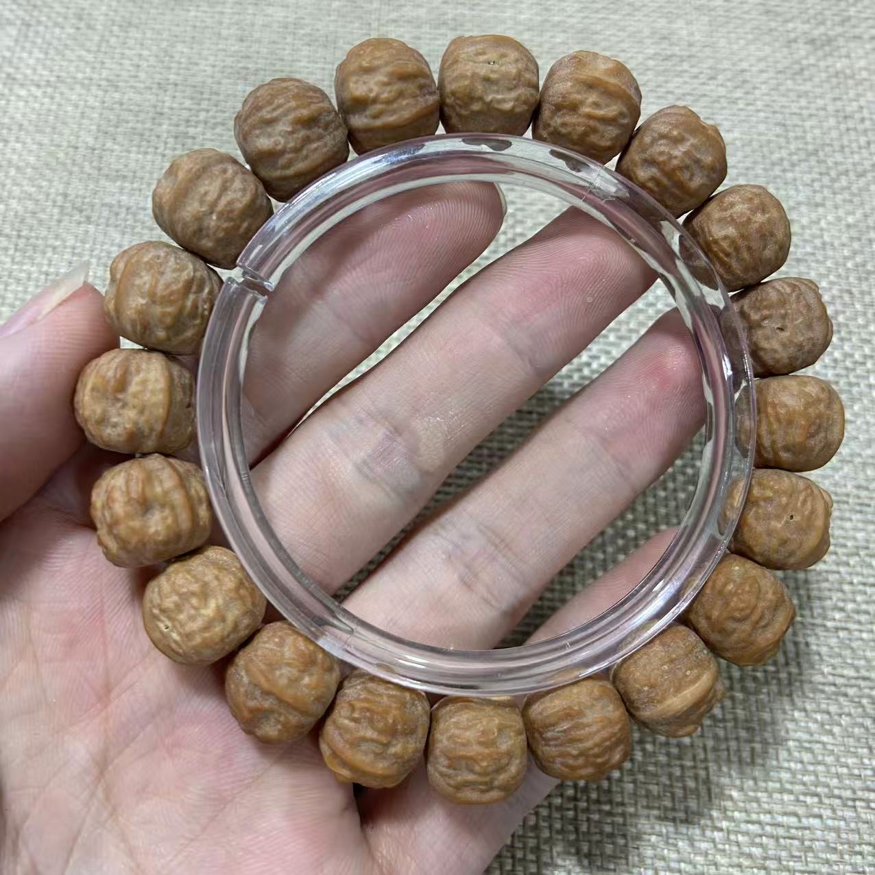 W315 金蟾蛤蟆头猴头核桃单圈手串