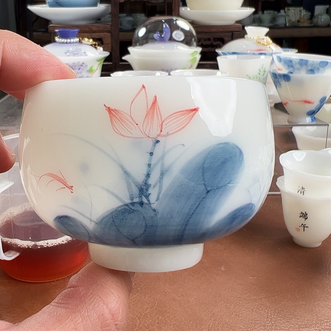 陶杯子璞玉陶瓷茶具手绘系列