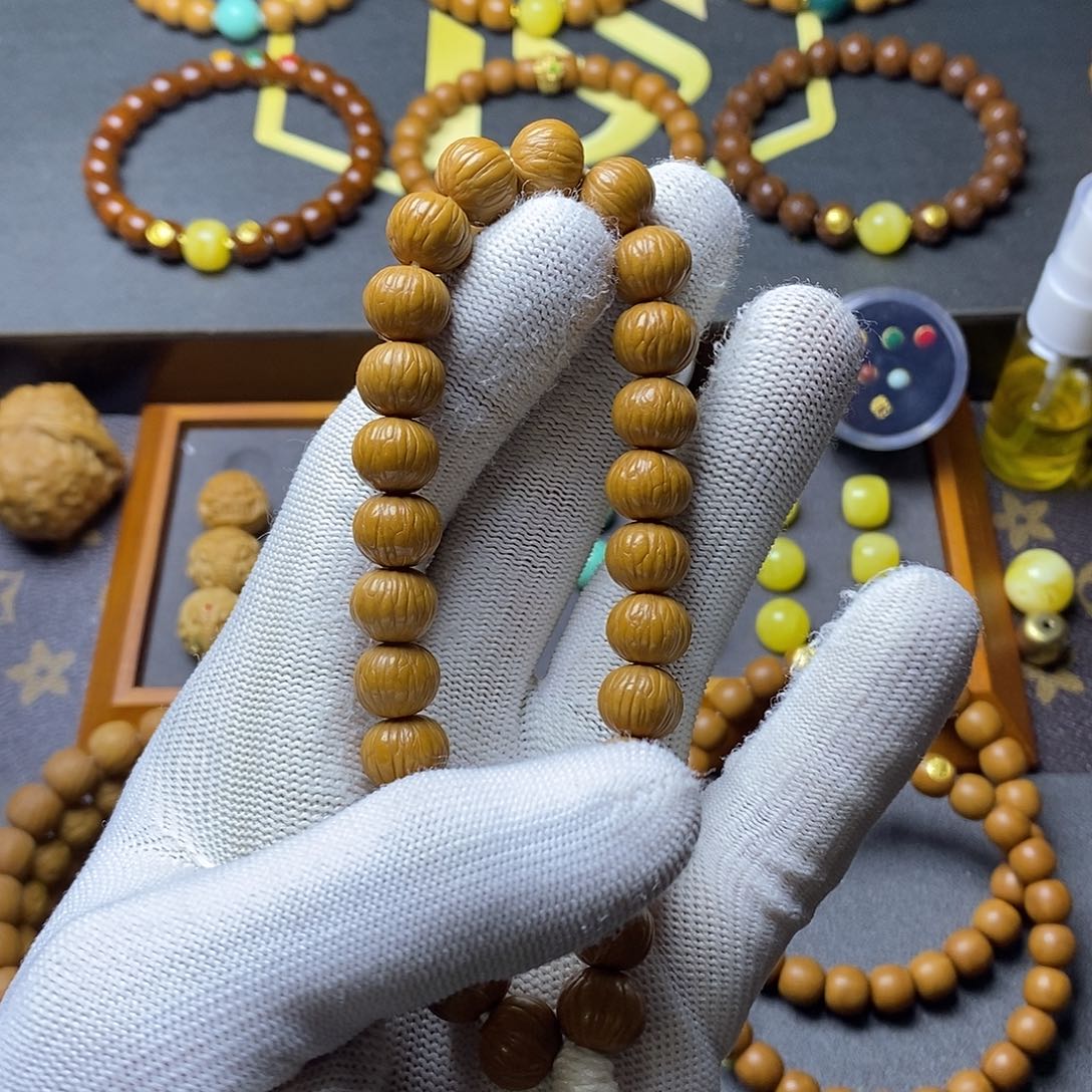 良***仔猴头核桃手串猴头原皮土豪911