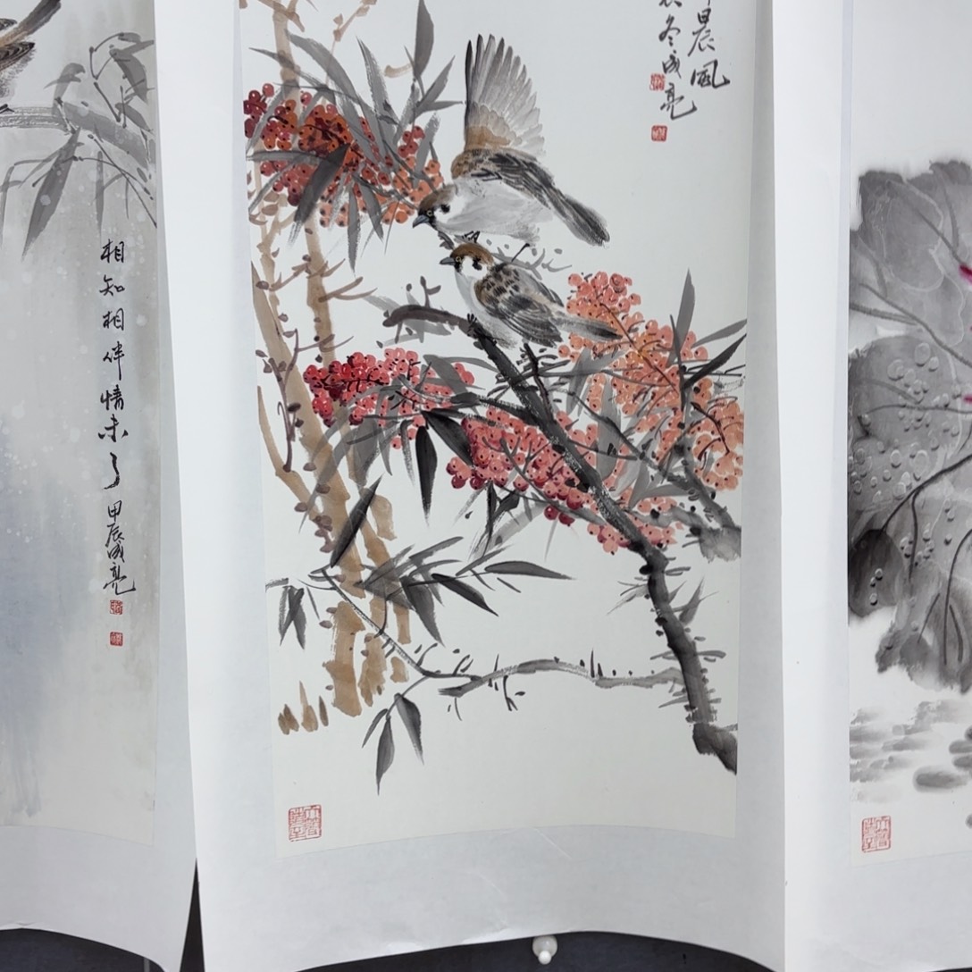 国画a****e路成亮四尺四开童