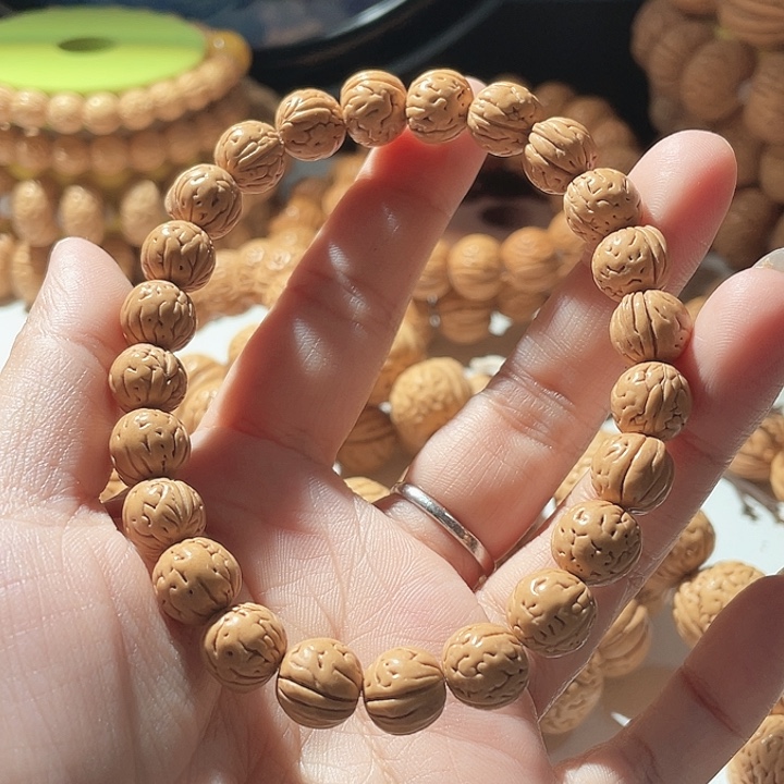 北***舟桃核吊坠桃核手串野生32