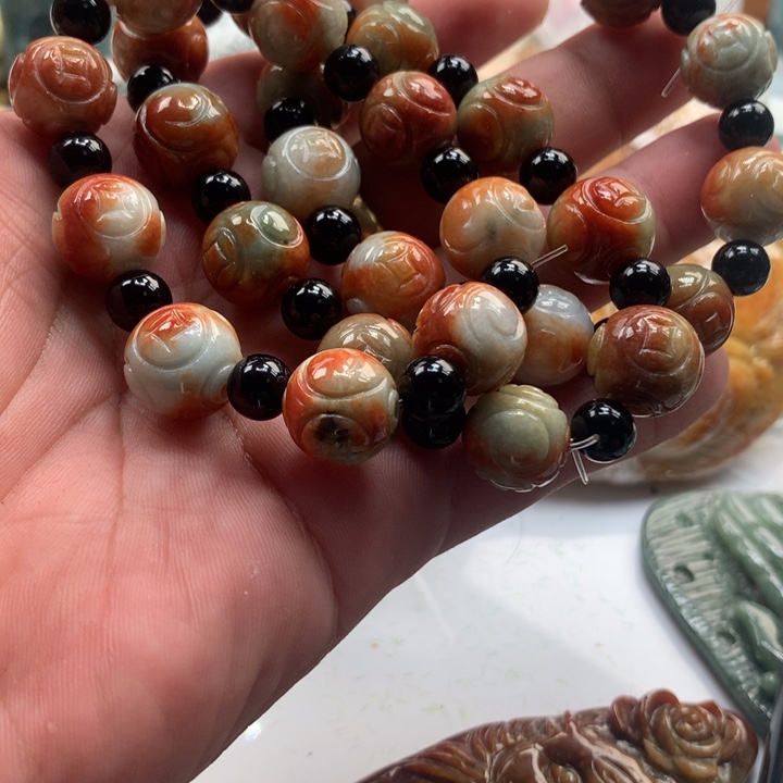 翡翠未镶嵌颈饰保真天然a货翡翠