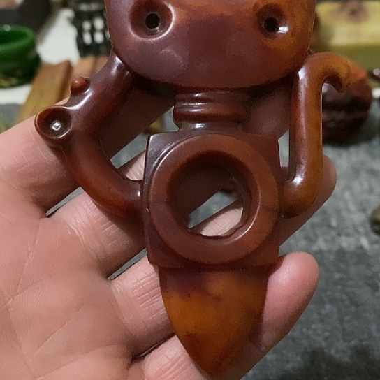 白玉菩提吊坠贺*伦吊坠