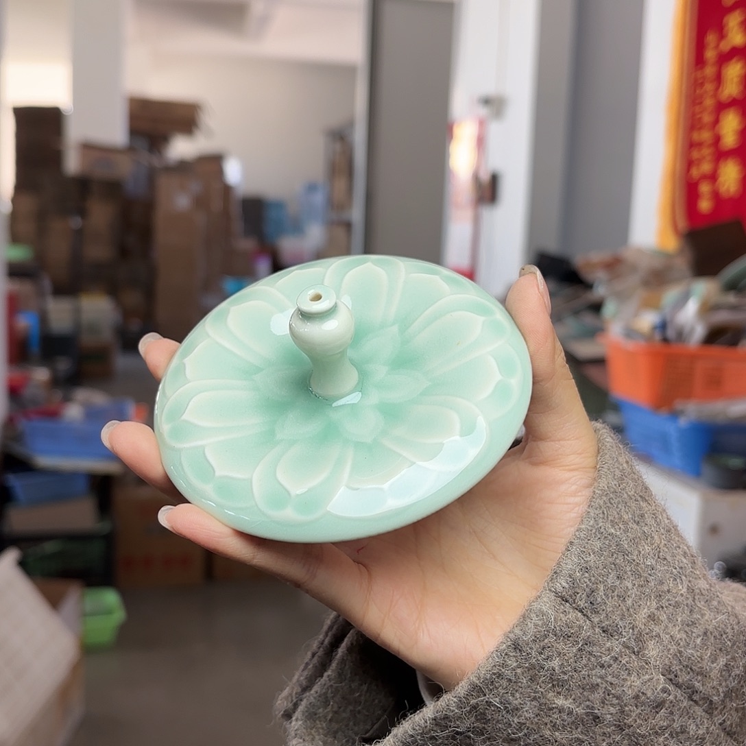 龙泉云间青瓷小米茶器