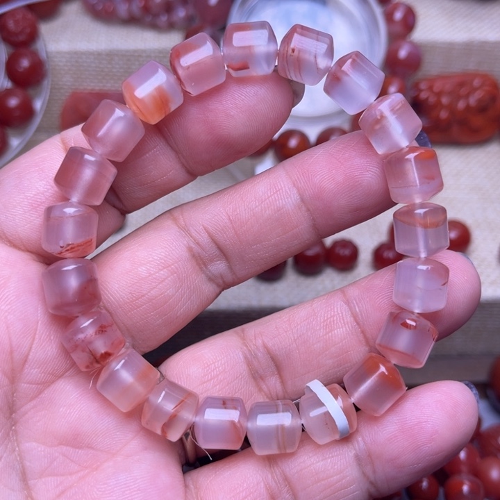 南红玛瑙未镶嵌颈饰红运当头9 M