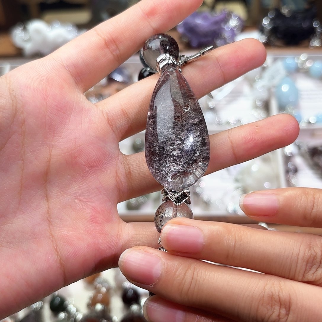 一***枝水晶手串合金水晶