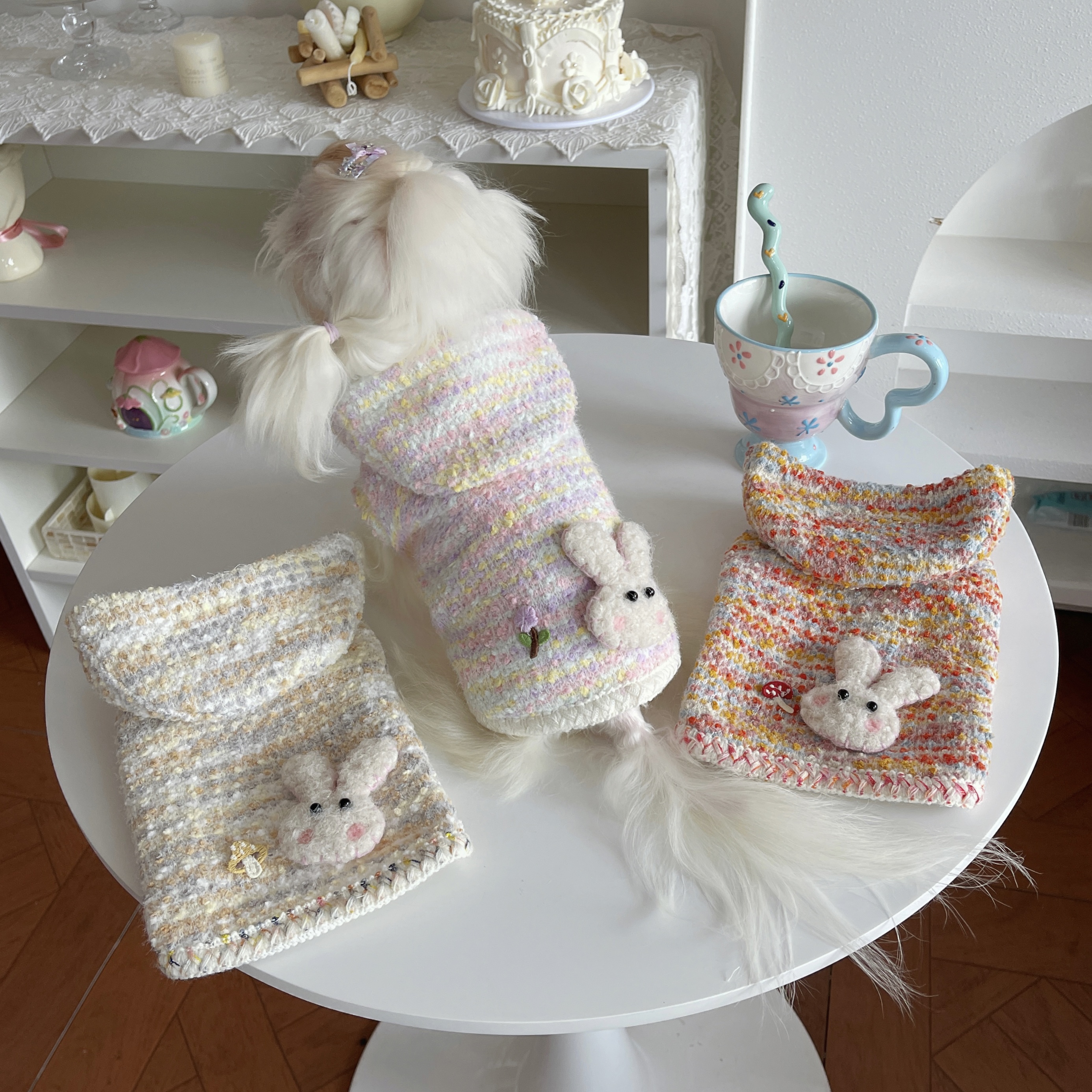 西西里午后宠物秋冬加厚毛衣卫衣可爱风狗狗猫咪衣服马尔济斯